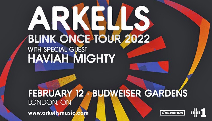 Arkells - Blink Once Canadian Tour 2022 with Special Guest Haviah Mighty